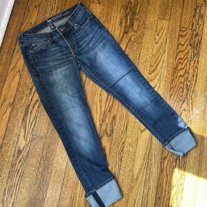 GAP Women's Dark Blue Ankle Jeans